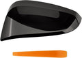 Glossy Black Door Rearview Mirror Cover Fits for Toyota 2013-2023 4Runner 2016 RAV4 HV 2013-2015 RAV4 87915-42160-J1 87945-42160-B1(Left driver side)