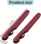 Car Seat Gap Filler, 2PCS Between Vehicle Seats Console Organizer Stop Things from Dropping, Automotive Interior Chair Gap Coverage Fill, Universal for SUV Automobile Truck (Wine Red)