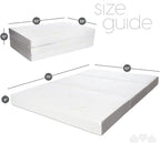 Milliard Full Tri Folding Mattress with Washable Cover, Full Size (75 inches x 52 inches x 4 inches)