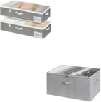 StorageWorks Underbed Storage Bins with Shoe Organizer for Closet
