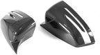 Carbon Fiber Horn Mirror Cover Cap Fit for Merceddes Beenz Beenz W204 W176 W212 CLA250 1994-2020 Passenger + Driver side