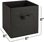 Handy Laundry Foldable Cube Storage Bins - 6 Pack - Decorative Fabric Storage Cubes are Collapsible & Great Organizer for She
