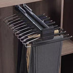 Pull-Out Clothes Rail,Extendable Pull Out Closet Rod, Bearing 30kg Pull-Out Clothes Rail, Aluminum Alloy Adjustable Valet Rod