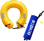 Life-Saving Car Escape Tool: 5-Second Auto Inflate Lifebuoy & Window Breaker for Vehicle Flooding & Accidents (Patent Design)