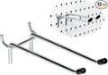 12 Pcs Peg Board Hooks, Pegboard Hooks 6 Inch, Pegboard Accessories Fit 1/4” Holes, Garage Peg Board Hook Organizers, Heavy D