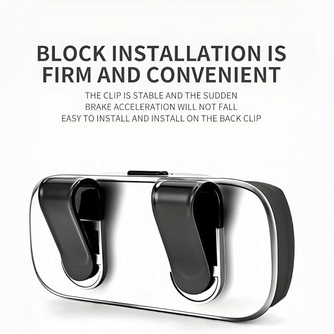 GDQ Sunglass Holder for Car Visor Clip Glasses Case Car Sunglasses Case for Car Sun Visor Glasses Storage Box Car Sunglass Holder Car Visor Accessories Universal for SUV Sedan Truck (Black)