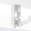 Furinno PELLI Book Shelf, 3-Cube Bookshelf, Cube Storage Organizer Bookcase, 11.7 x 12.1 x 35.4, for Living Room, Bedroom, Ho