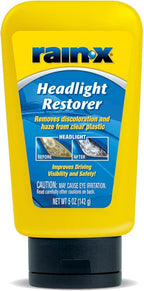 Rain-X 800001810 Headlight Restorer, Headlight Cleaner & Restoration Liquid for Hazy, Yellowed Headlights, Brings Lights Back