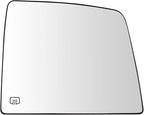 TRQ Passenger Side Mirror Glass Heated Convex For Factory Equipped Mirrors Only Compatible with 14-21 Toyota Tundra with Tow 