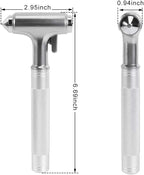 Car Safety Hammer, Fireproof Metal Emergency Escape Hammer with Hard Alloy Head Window Breaker and Seat Belt Cutter, Aluminiu