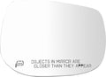 TRQ Passenger Side Mirror Glass Heated Convex For Factory Equipped Mirrors Only Compatible with 2019 Subaru Crosstrek From 7/