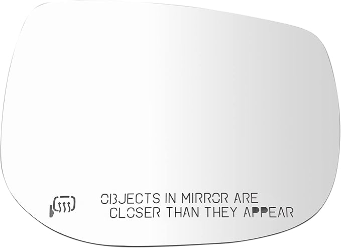 TRQ Passenger Side Mirror Glass Heated Convex For Factory Equipped Mirrors Only Compatible with 2019 Subaru Crosstrek From 7/