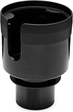 Amazon Basics Car Cup Holder Expander with Adjustable Base, Securely Holds Large Bottles 3.4 to 3.8 in Diameter, Compatible w
