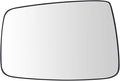 TRQ Driver Side Manual Mirror Glass with Backing Plate Compatible with 2011-2022 Ram 1500, 2019-2022 Ram 1500 Classic, 2011-2