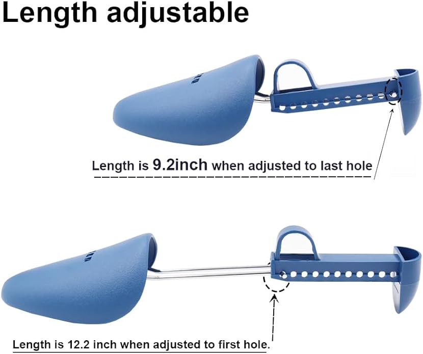EchoDone 10 Pairs Plastic Shoe Tree Stretcher Shaper for Men