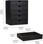 Wooden Storage Box with 5 Drawers Apothecary Drawers Vintage Wooden Drawers Wood Desktop Organizer with Drawers Countertop Dr