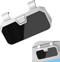 Car Sun Visor Sunglass Box, Car Visor Clip ABS Eyeglasses Storage, Universal Auto Sunvisor Accessories Organizer Box for Most Vehicles, Trucks, SUVs (White)