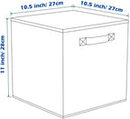 ShellKingdom Storage Bins, Foldable Fabric Storage Cubes And Cloth Storage Organizer Drawer with Metal Handle For Closet And 