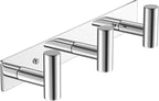 VAEHOLD Hat and Coat Wall Mount Rack - Hooks for Robes, Bags, Keys, and Towels - Bathroom Towel Hanger Organizer (Polished Ch