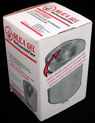 HYDROSORBENT® Silica Gel Dehumidifier Canister (750 Grams) for Gun Safes & Safe. Orange to Clear Indicating Moisture Absorber