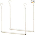 STORAGE MANIAC Adjustable Closet Rod Hanging Clothes Heavy Duty Closet Extender Hanging Rod Space-Saving Clothes Hanging Bar 