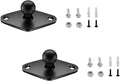 2PC Aluminum AMPS to 17mm Ball Adapter, Compatible with Garmin Nuvi/Dezl/Drive/Drivesmart/Zumo/RV and More, Drill Mount Ball Plate Base Meets Industry Standard AMPS Hole Pattern