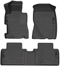 Husky Liners Weatherbeater Floor Mats | Fits 2006-2011 Honda Civic 4-Door | Front & 2nd Row, 3-pc Black - 98411