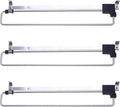 ABOOFAN 3pcs Retractable Wardrobe Clothes Hanger Closet Rod Stainless Steel Sliding Clothes Rack for Pants Scarves Skirts Coa