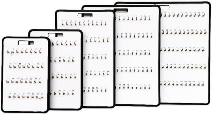 MICRO TEC Masonite Key Holder Wall Mount with 105 Spring-Lock Hooks 32E x 29.5" – Wall Mounted Key Organizer Board with Metal