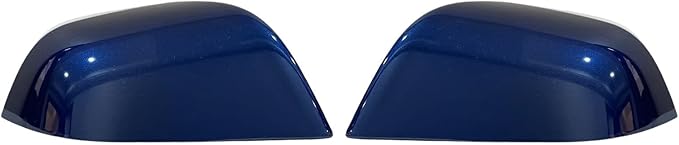 Compatible with Tesla Model 3 Side Mirror Cover Replacement 2017 2018 2019 2020 2021 2022 2023 2024, Left & Right Side Rearview Mirror Cover Cap for Model 3 Accessories(Blue) 2pcs