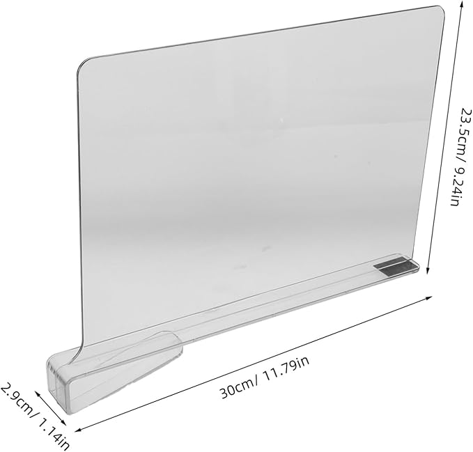 CHILDWEET 6pcs Closet Organizer Dividers Acrylic Shelf Separators for Wardrobe Closet Partition Storage Space Enhancer