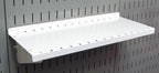Wall Control Pegboard Organizer 4 ft. Metal Pegboard Standard Tool Storage Kit & Pegboard Shelf 6in Deep Pegboard Shelf Assem
