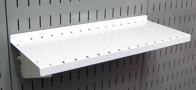 Wall Control Pegboard Organizer 4 ft. Metal Pegboard Standard Tool Storage Kit & Pegboard Shelf 6in Deep Pegboard Shelf Assem