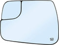 Dodge Ram 1500 Heated Blind Spot Mirror Replacement - Left Side Convex Mirror Glass with Rear Holder - Compatible with 2019-2021 Models