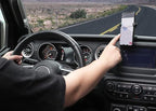 iJDMTOY Dashboard Direct Clip-On Mount Phone Gravity Holder Compatible with Jeep 2018-up Wrangler JL, 2020-up Gladiator JT (Won't Occupy Air Vent Opening)