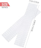 18Pcs Drawer Dividers, Adjustable Drawer Organizer for Socks, Underwear, Makeup, Can Help Tidy Kitchen, Bedroom, Dresser Whit