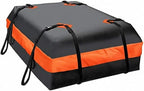 15cu ft Waterproof Car Roof Bag - Universal Fit, Anti-Slip Mat, 8 Straps & Lock Included