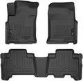 Husky Liners Weatherbeater Floor Mats | Fits 2010-2012 Toyota 4Runner, 2010-2013 Lexus GX460 | Front & 2nd Row, 3-pc Black - 98571