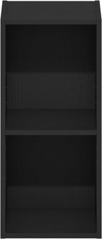 Furinno Fulda Book Shelf, 2-Tier Narrow Bookshelf, Bookcase with 10-in Width Storage Shelf, 9.3 x 9.8 x 21.2, for Living Room