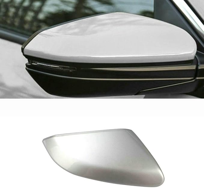 Silver Right Passenger Side Mirror Cap Cover For Honda Civic 2016 2017 2018 2019 2020 2021 Rearview Mirror Cap Replacement