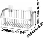 SUS304 Stainless Steel Hanging Storage Baskets Organizer Wall Mount, Metal Wire Storage Bin Rack for Kitchen Bathroom Shower 