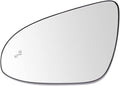 TRQ Driver Side Heated Mirror Glass Compatible with 2012-2014 Toyota Camry XLE Hybrid SE with Blind Spot Detection TO1324131