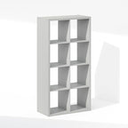Furinno Cubic Closet Organizers and Storage, 8-Cube Closet Organizer, Open Shelf Closet Storage, Extra Thick Frame for Wardro