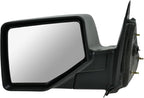 TRQ 2 Piece Driver and Passenger Side Mirror Assembly Set Manual Adjustment Non-Heated No Memory Black Compatible with 2006-2