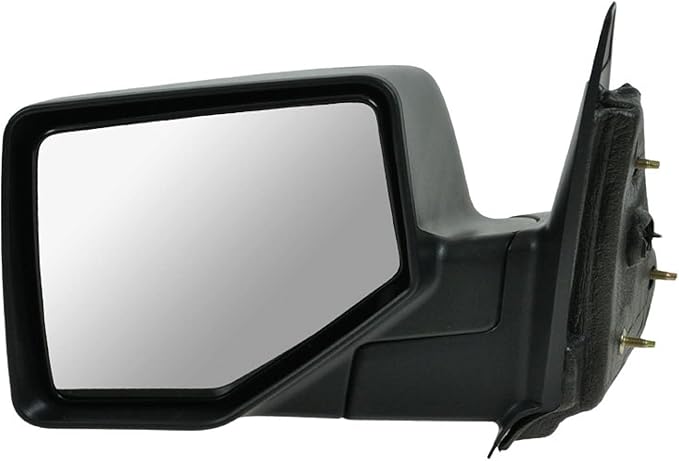 TRQ 2 Piece Driver and Passenger Side Mirror Assembly Set Manual Adjustment Non-Heated No Memory Black Compatible with 2006-2