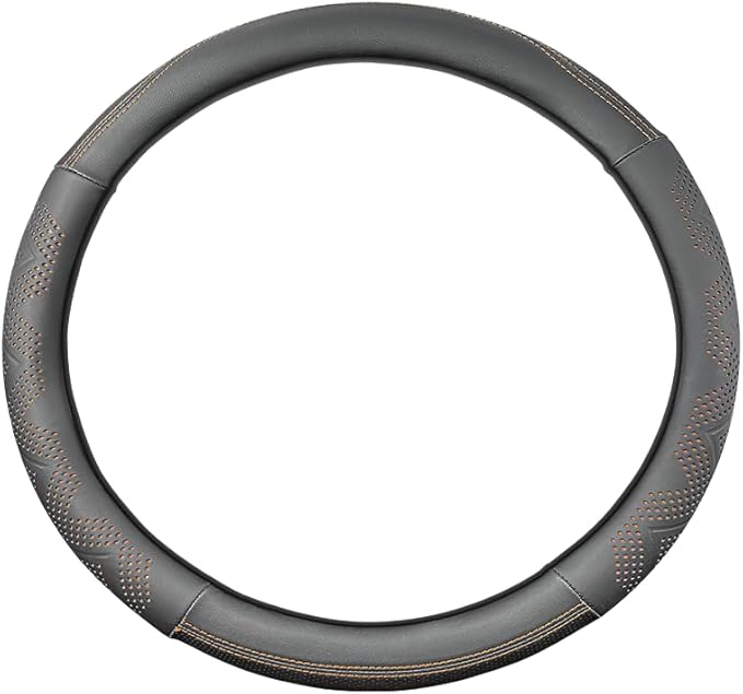 Custom-Fit for Acura Steering Wheel Cover, Genuine Leather Steering Wheel Cover, Non-Slip, Breathable, for Acura Accessories (Brown,for Acura)