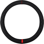 Suede Steering Wheel Cover,Compatible with Chevrolet Chevy Malibu Explorer Trax Seeker Suede Sport Non-Slip Wheel Cover Car Interior Accessories 15 inch for Man and Women
