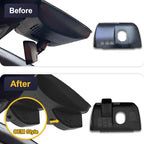 Fitcamx Front 2K+Rear 1080P Dash Cam Adapts for Toyota Tacoma & Hybrid 2024-2026, OEM Look, Dual HD Video, WiFi & APP, Loop R