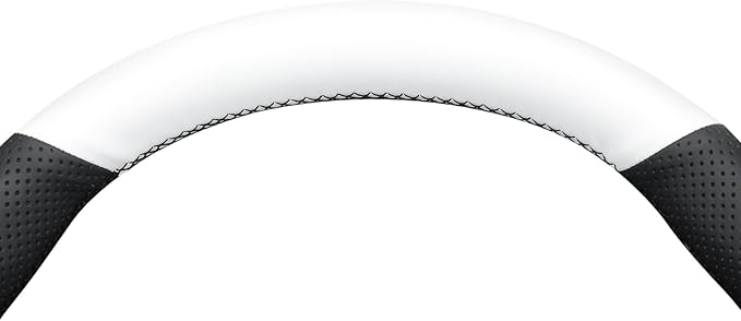 MEWANT Hand Stitched Steering Wheel Cover for Tesla Model 3 2017-2023 / Model Y 2020-2023 for Tesla Model 3/Y Accessories