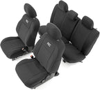 Rough Country Neoprene Seat Covers for Toyota Tacoma (2016-2023) - Waterproof, UV Resistant, Foam Padded, F/R Seat Cover Set